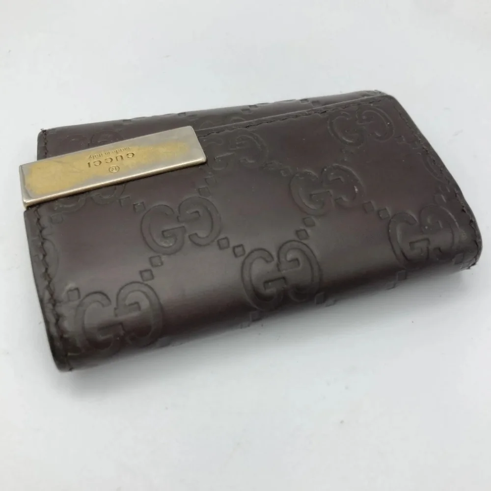 🤎🔹️GUCCI🔹️  Key case holder GG Cow Leather  Guccissima Brown ✨️